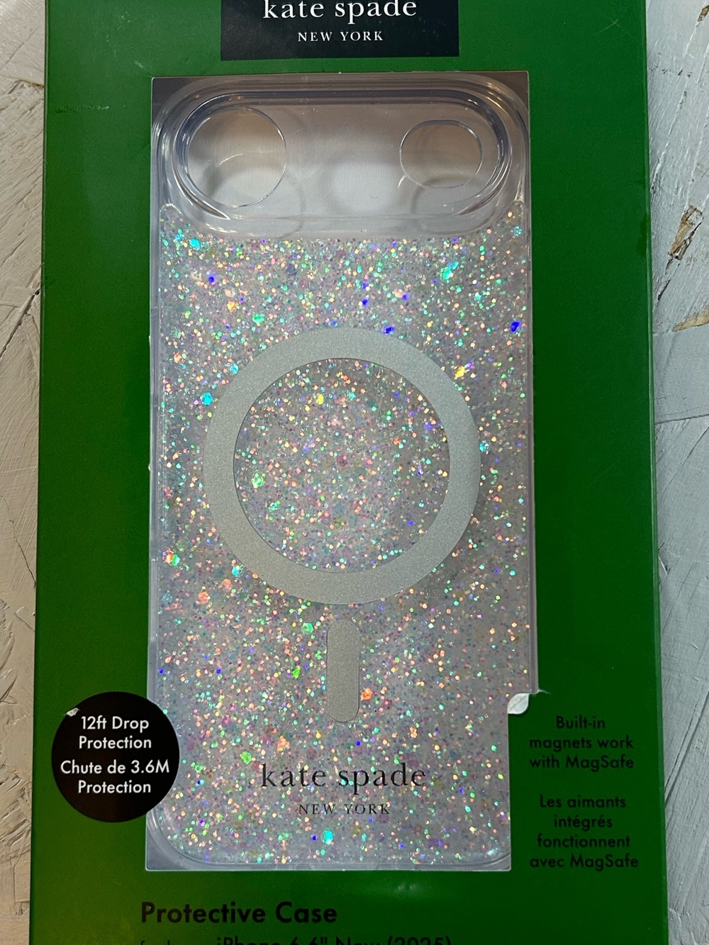 kate spade Protective Case for iPhone 6.7" New (2025) ) Glitter MagSafe Phone